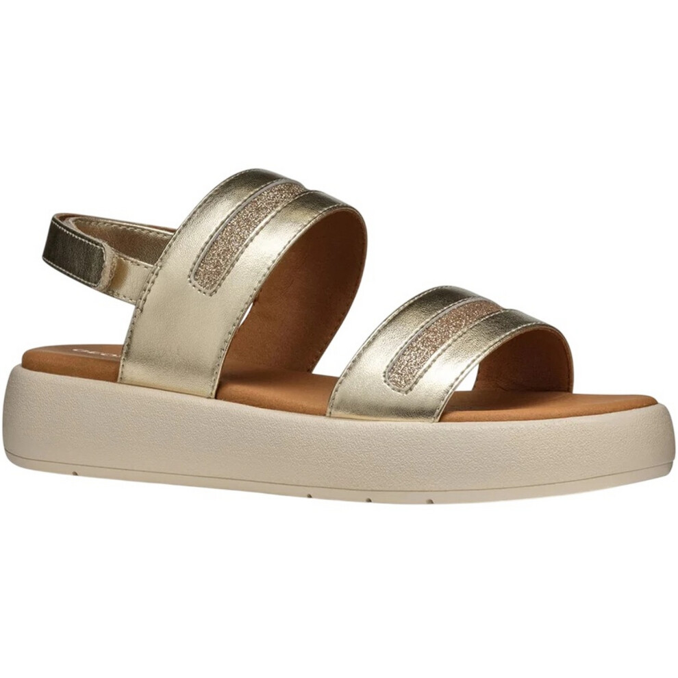 (7 UK, Light Gold) Geox Womens/Ladies D Camalei Sandals