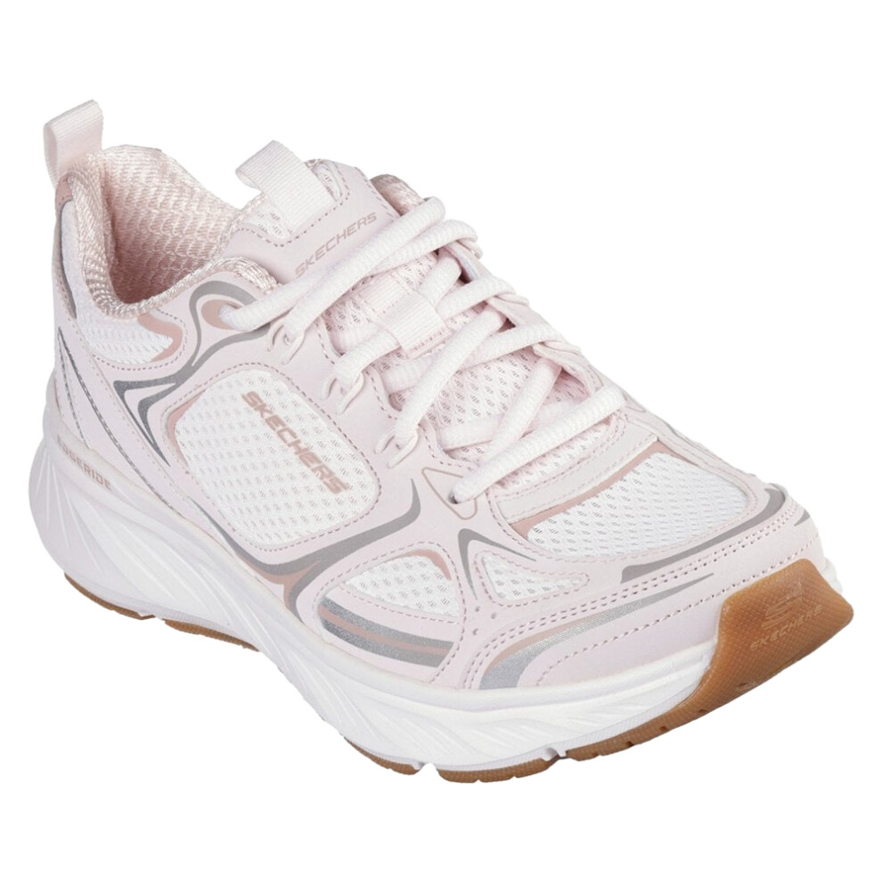 (5 UK, Pink/White) Skechers Womens/Ladies Edgeride Silver Eclipse Trainers
