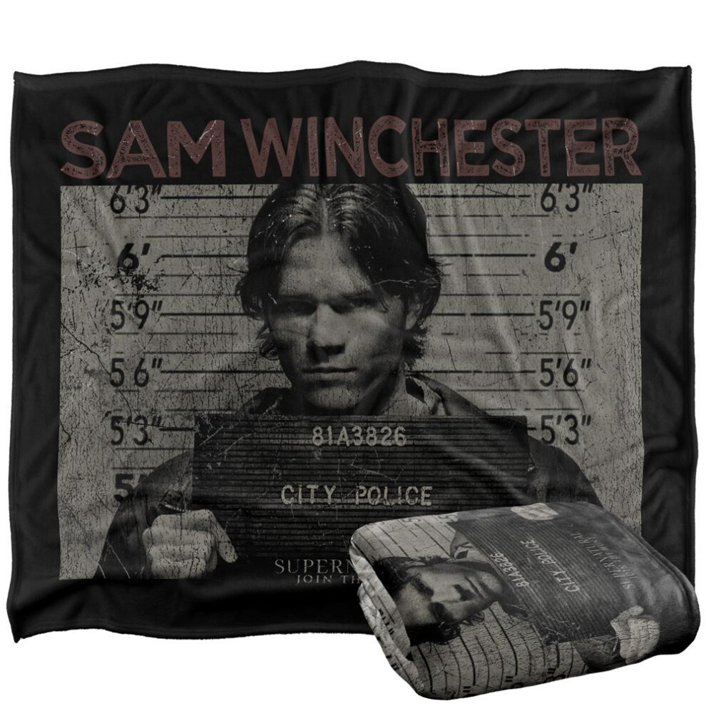 Supernatural Mugshot Sam Winchester Blanket-image-OPC-PGZDMB5-NEW