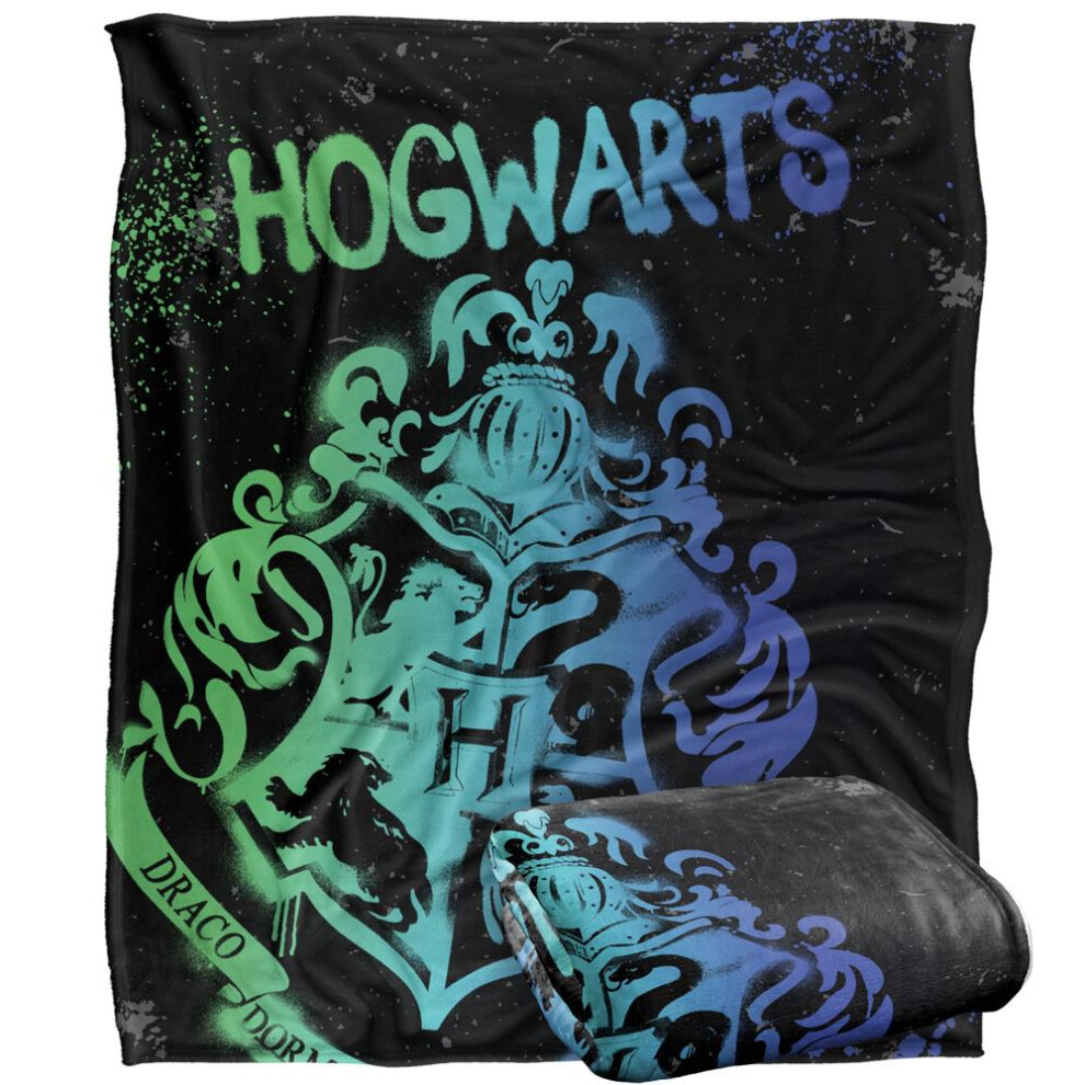 Harry Potter Hogwarts Spray Paint Blanket