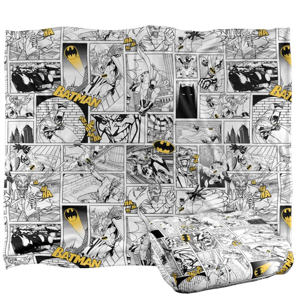 Batman Action Panels Blanket