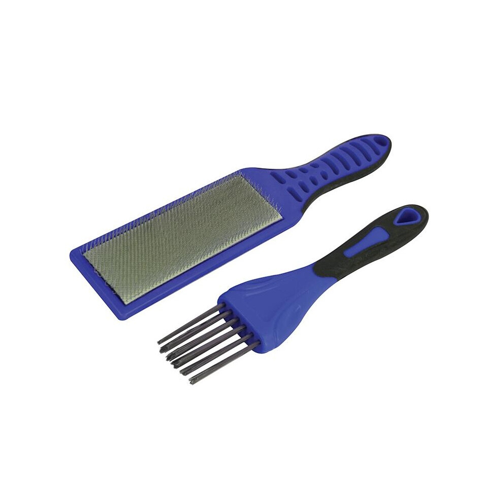 Faithfull 2 Piece File Card Brush Kit