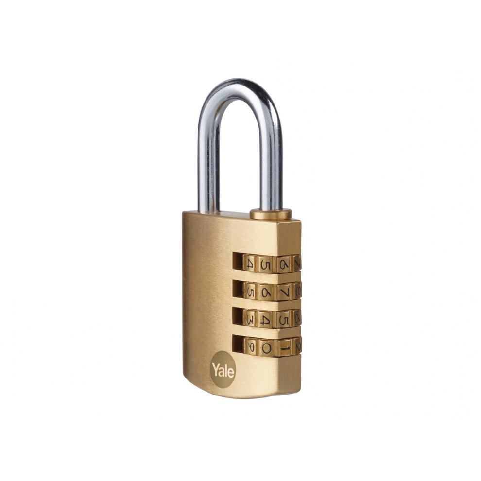 Yale Locks Brass Combination Padlock