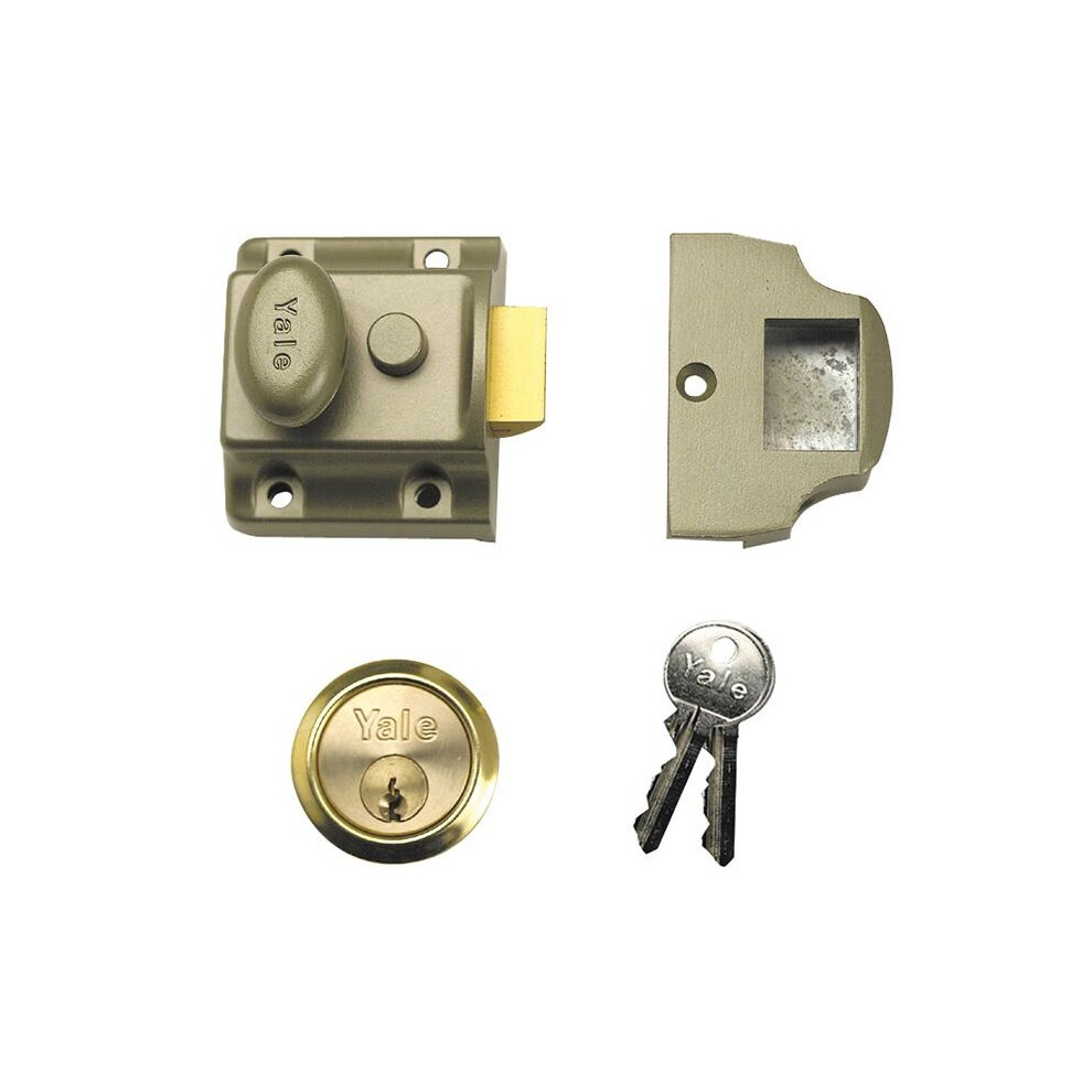 Yale Locks 706 Traditional Nightlatch 40mm Backset Enb Finish Box