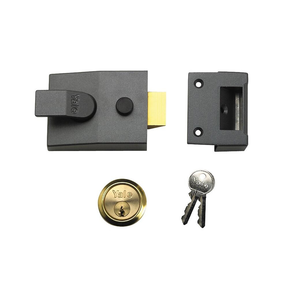 Yale Locks 91 Basic Nightlatch 60Mm Backset Dmg Finish Box 5063750550077