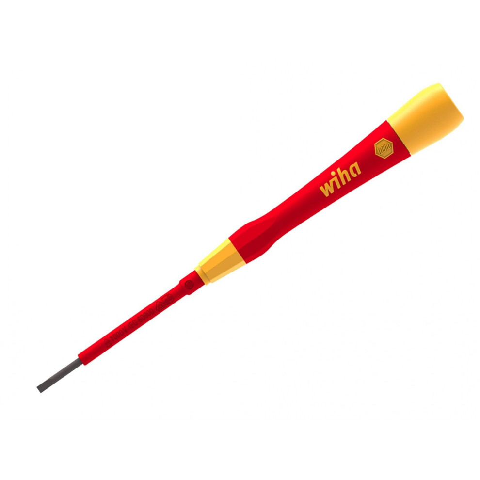 Wiha Picofinish Electric Fine Screwdriver, Slotted Tip