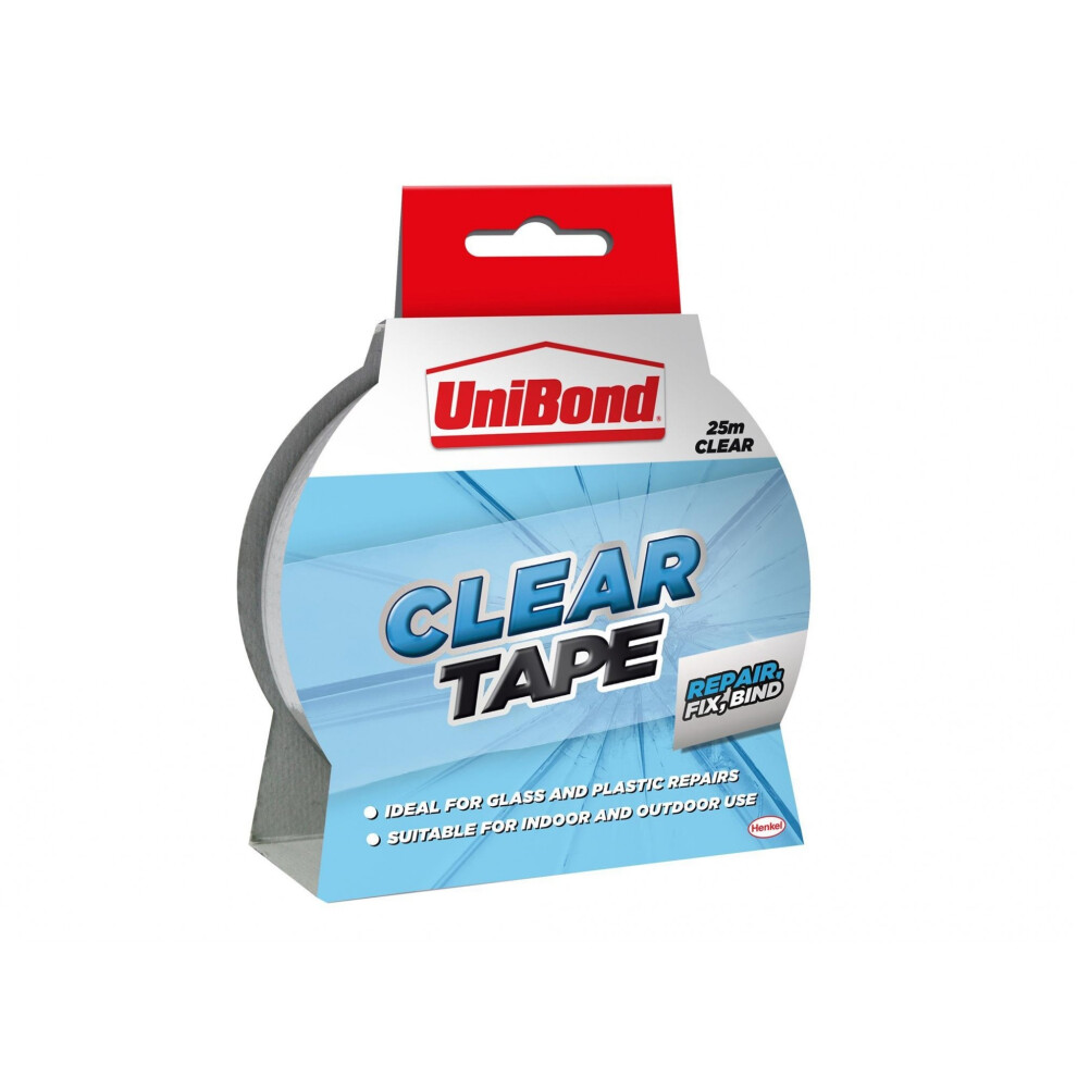 Unibond Transparent Repair Tape 50mm X 20m