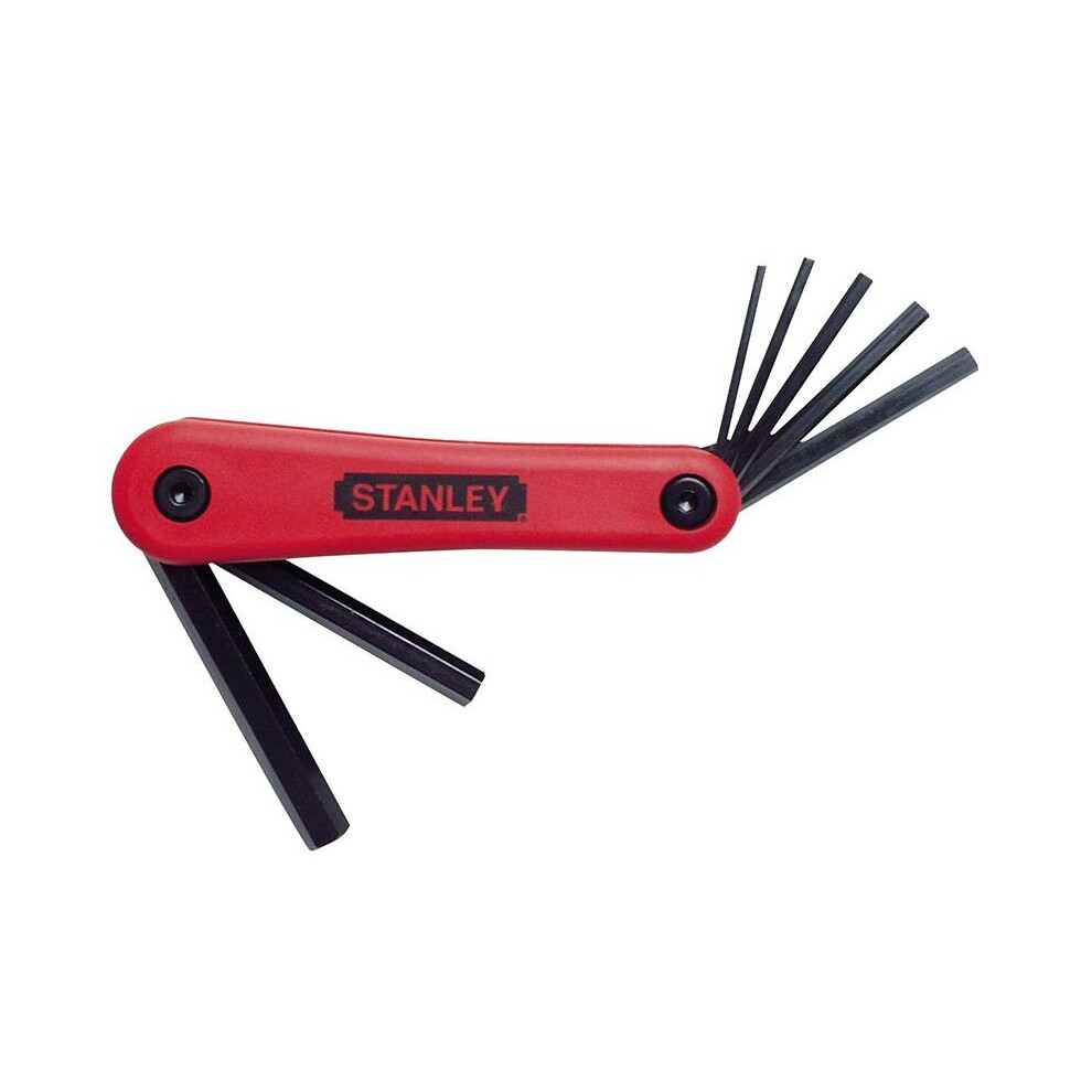 Stanley Hand Tools Metric Folding Hexagon Key Set, 7 Piece