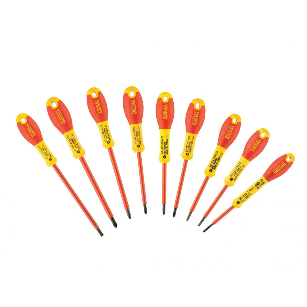 Stanley Hand Tools Fatmax Vde Insulated Screwdriver Set, 10 Piece-image-OPC-PGZDTJT-NEW