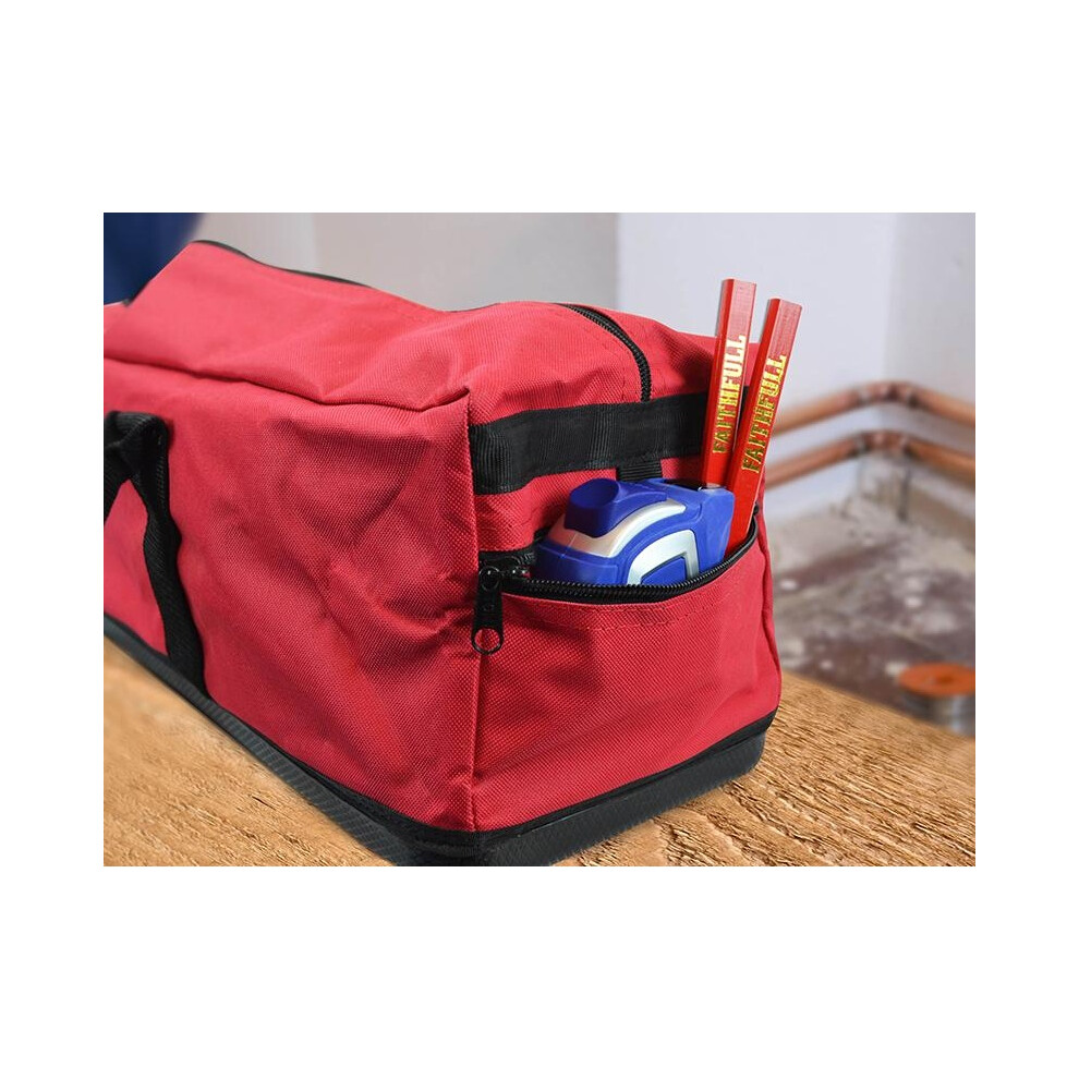 Faithfull Hard Bottom Zip Top Holdall 61cm (24in)-image-OPC-PGZDTKV-NEW