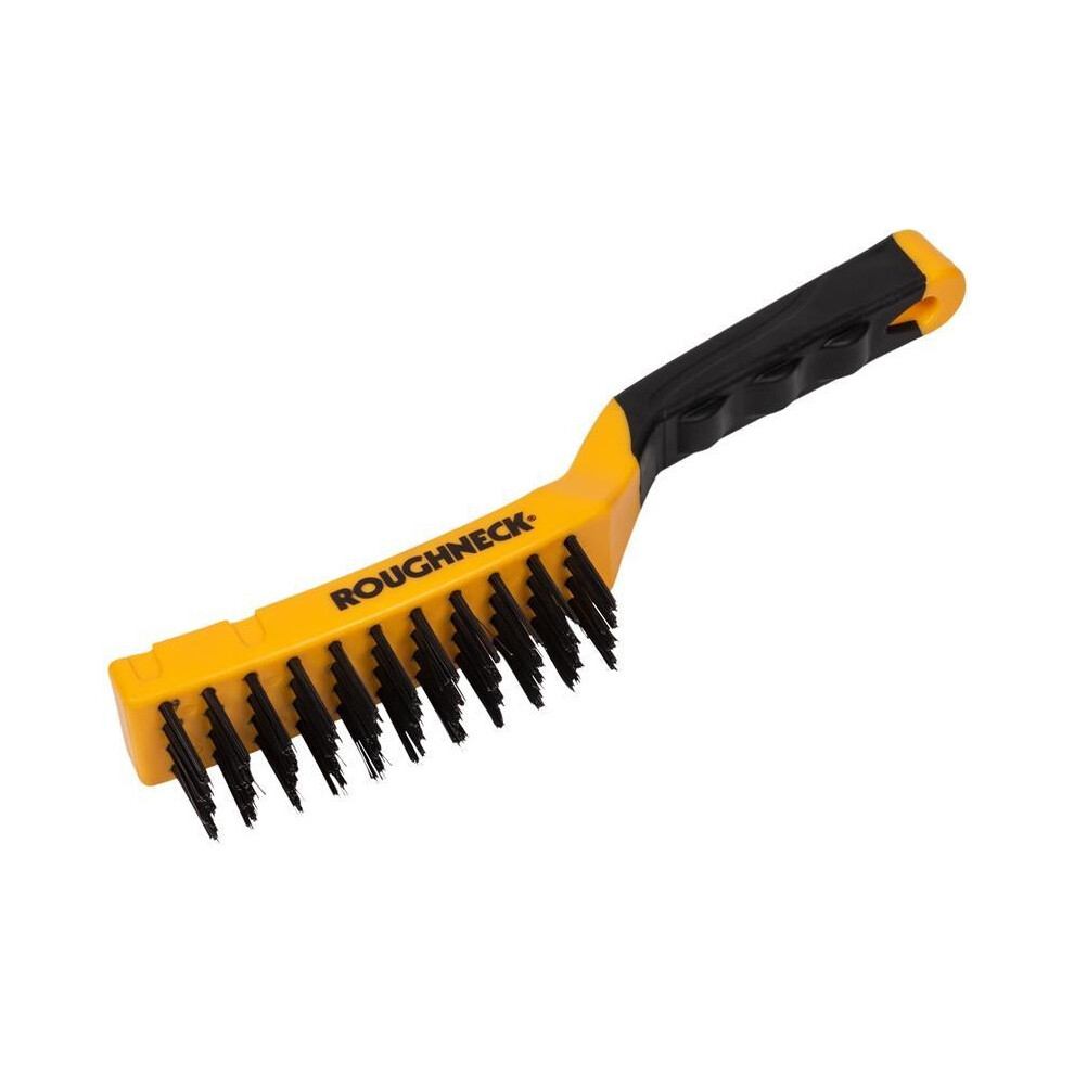 Roughneck Carbon Steel Wire Brush Soft Grip