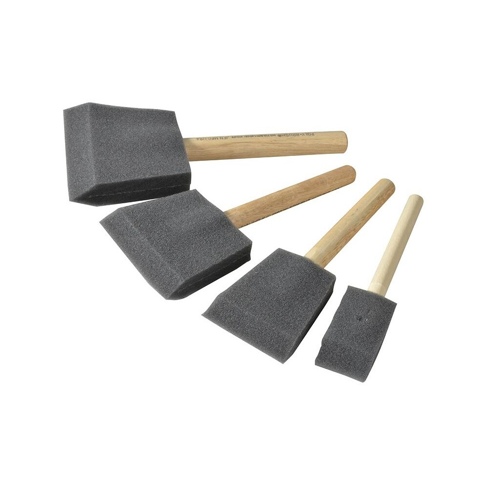 Rustins Foam Brush Set, 4 Piece
