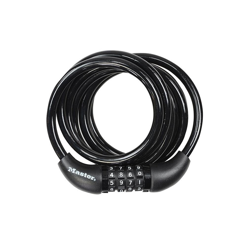 Master Lock Self Coiling Combination Cable 1.8m X 8mm