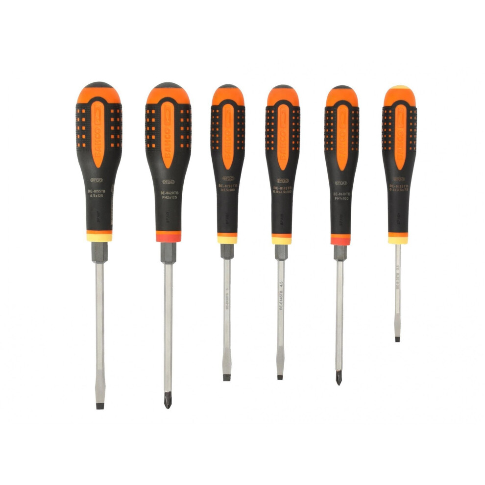 Bahco Be-9881tb Ergo Through Blade Screwdriver Set, 6 Piece