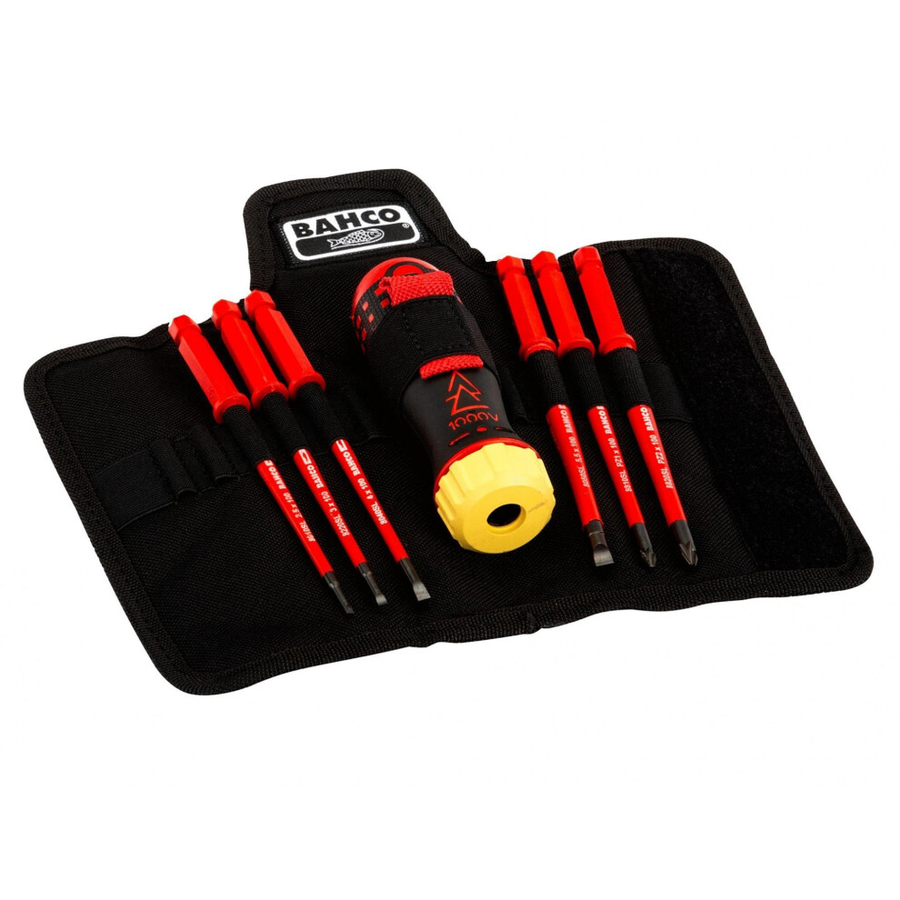 Bahco Insulated Ratcheting Screwdriver Set, 6 Piece