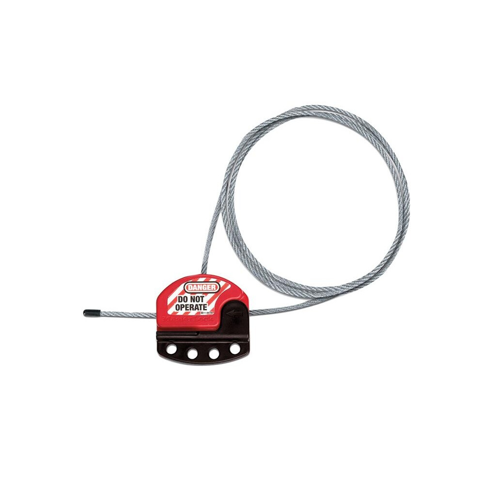 Master Lock Four Padlock Lockout Hasp With Adjustable Cable 1.8m