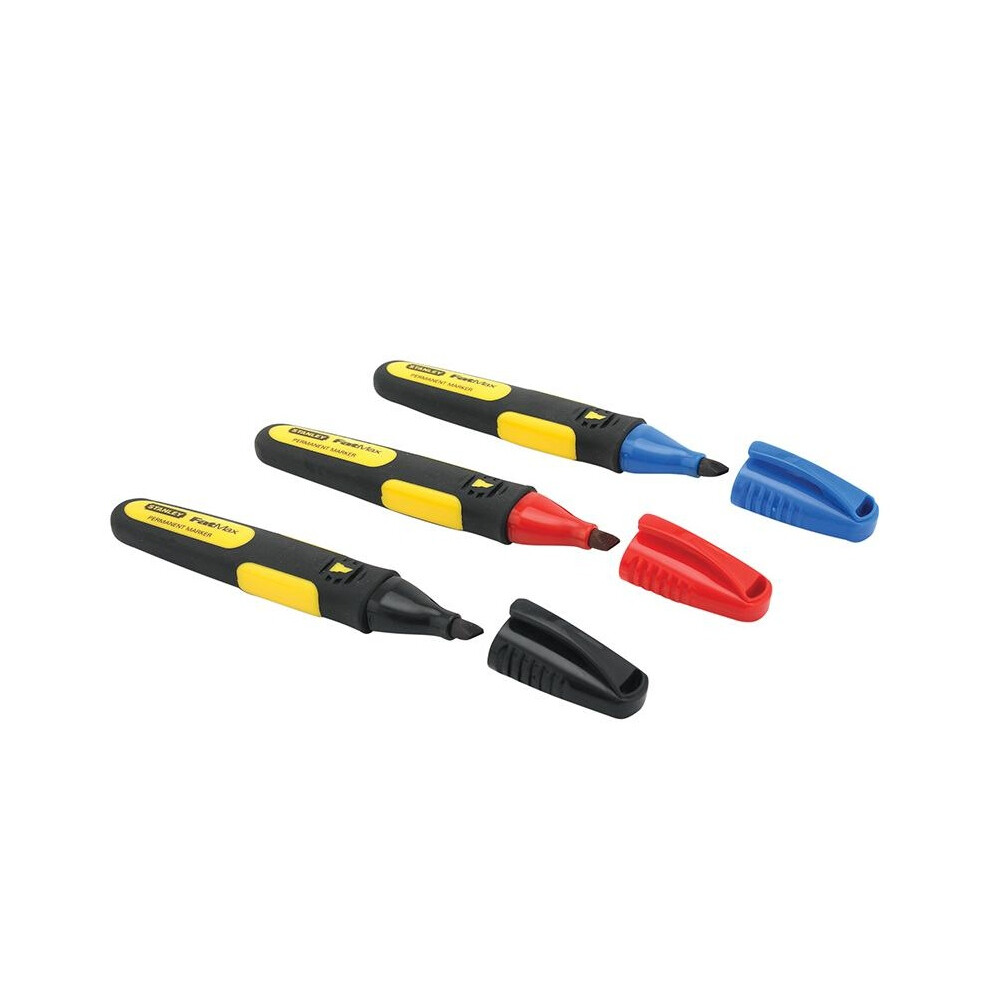 Stanley Hand Tools Fatmax Chisel Tip Marker (Pack 3)