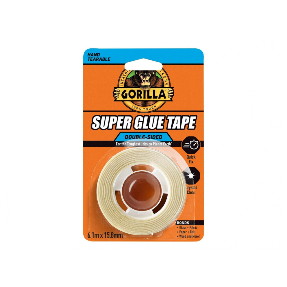Gorilla Glue Gorilla Super Glue Tape 15.8mm X 6.1m