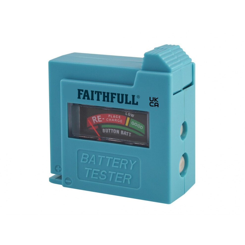 Faithfull Battery Tester For Aa, Aaa, C, D & 9v