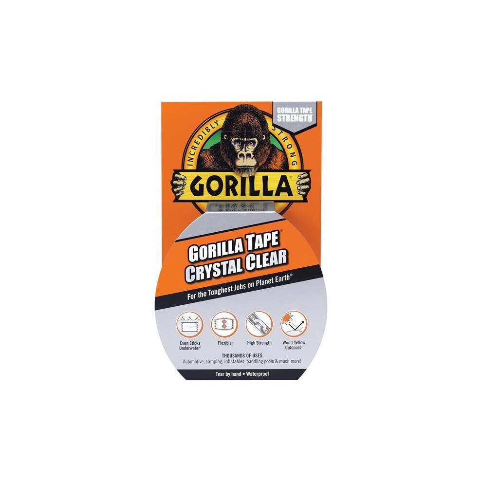 Gorilla Glue Gorilla Tape 48mm X 8.2m Crystal Clear