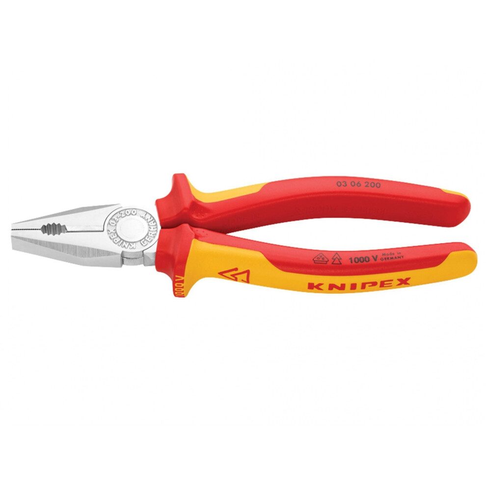 New Knipex Vde Combination Pliers Size 03