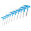 BlueSpot Bluespot Tools Metric T-handle Hex Key Set, 10 Piece 1