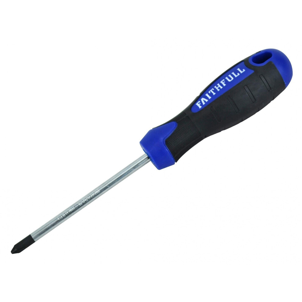 New Faithfull Soft Grip Screwdriver, Phillips Black