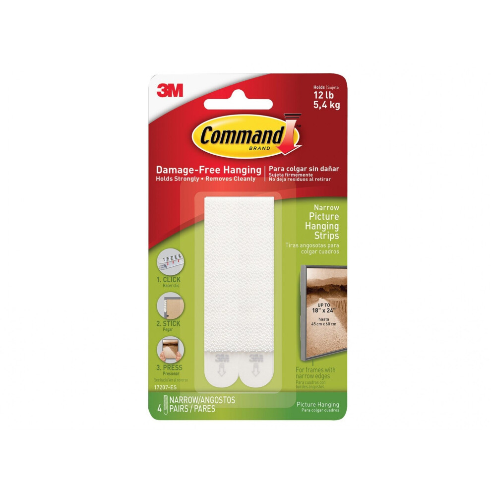 Commandâ¢ Command Narrow Picture Hanging Strips (Pack 4)