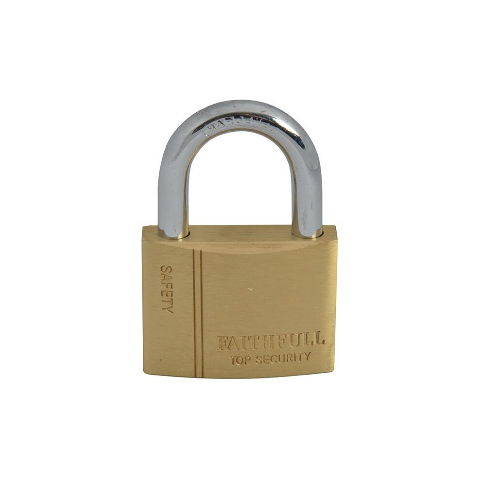 Faithfull Brass Padlock