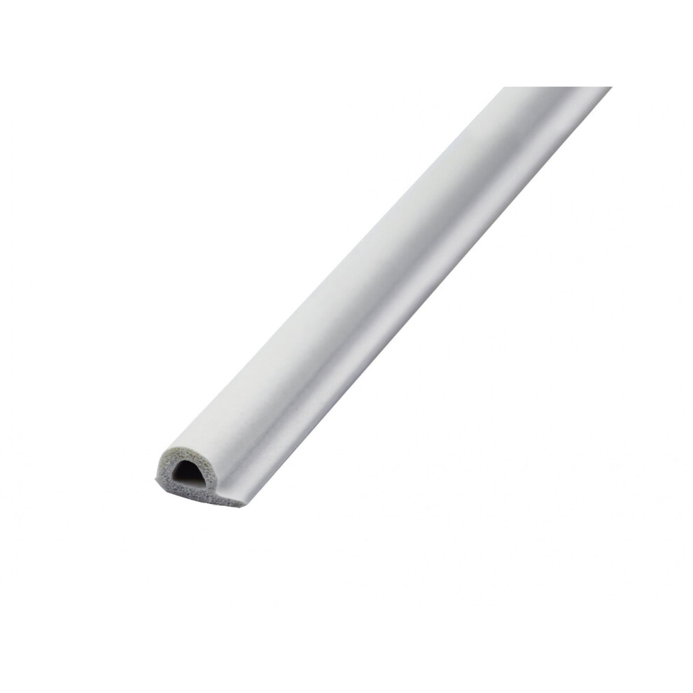 (9mm x 5.5mm, White) Faithfull Epdm Draught Excluder, P Profile