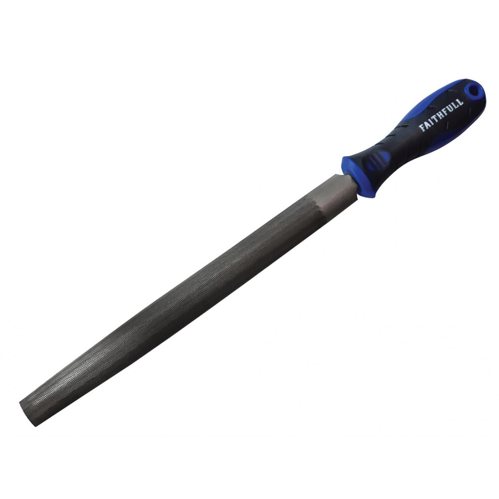New Faithfull Half-Round Second Cut File, Handled