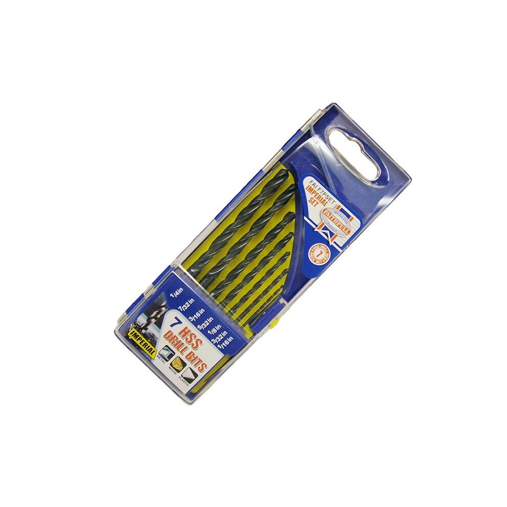 Faithfull Hss Drill Bit Sets, Imperial
