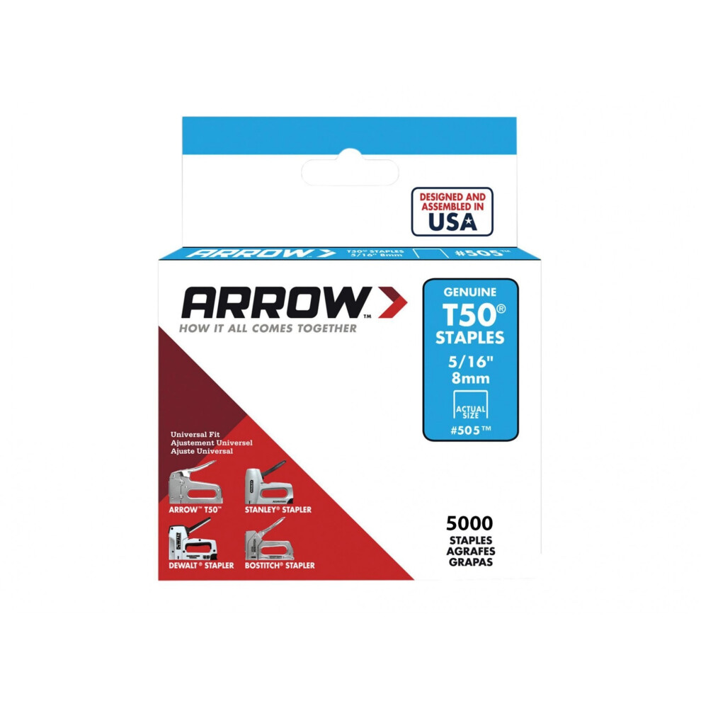 New Arrow T50 Staples Size 0.050