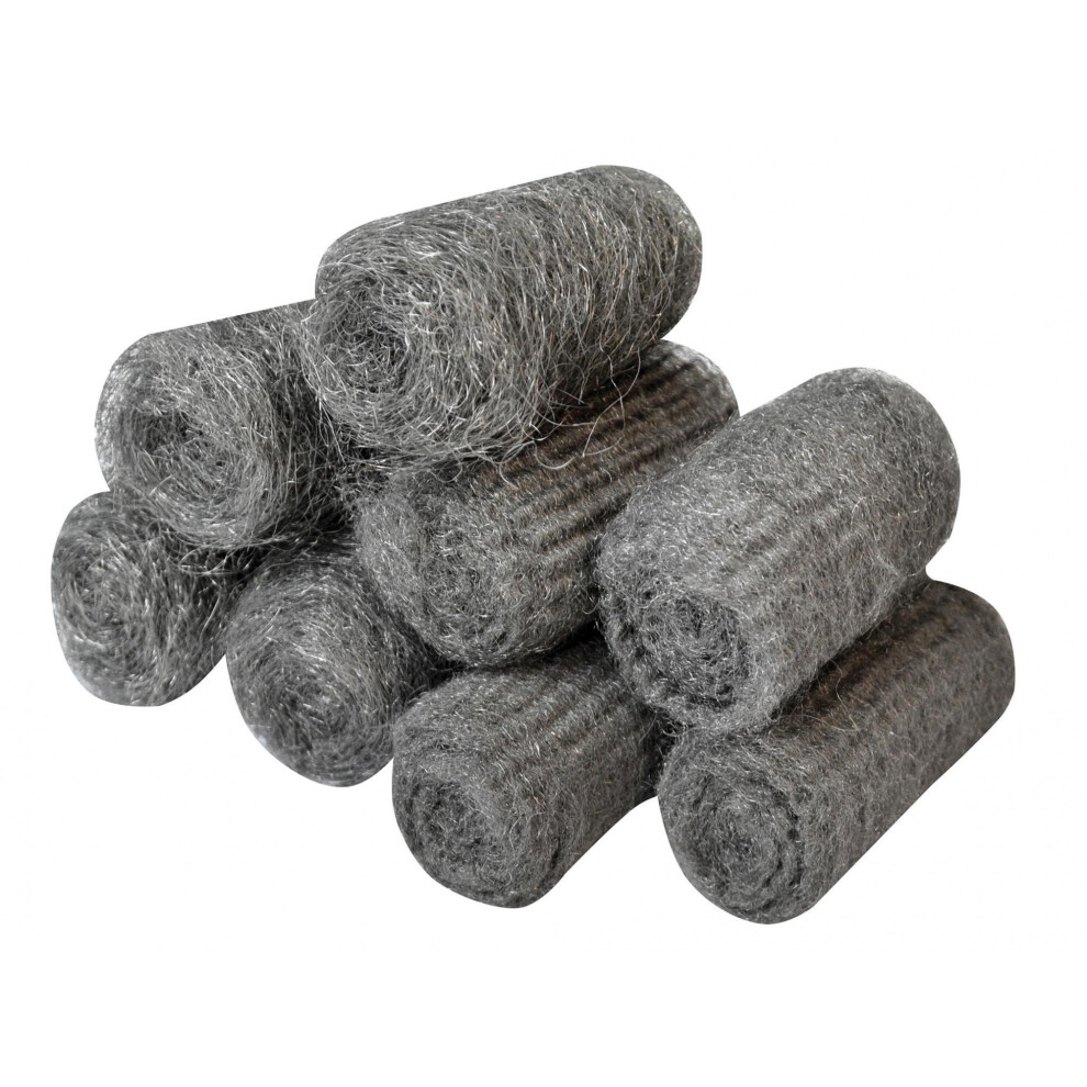 Faithfull Steel Wool, Assorted Grades 20g Rolls (pack 8)