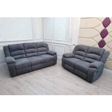 Roman Fabric Recliner 3+2 Seater sofa Set with Drink holder
