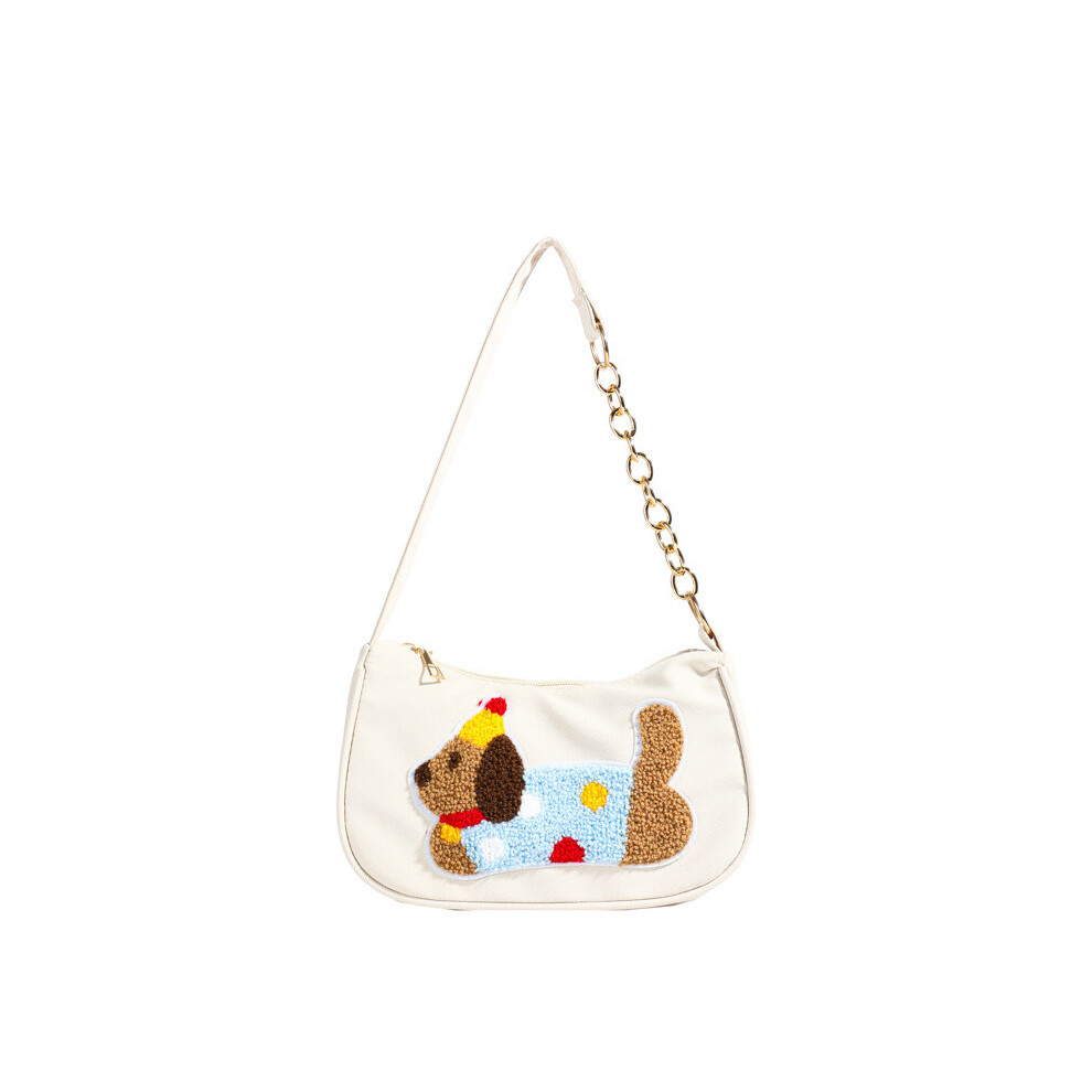(White)Sac à main femme haut de gamme à la mode chic sac à bandoulière idéal pour un usage quotidien