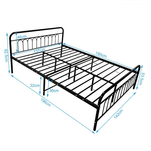 Metal Bed Frame 4ft6 Double 1