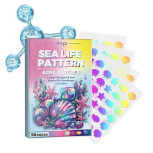 Sea Life Pattern Acne Patches, Reduce Pimples Anti-Dryness Deep Hydrating Facial Cleanser