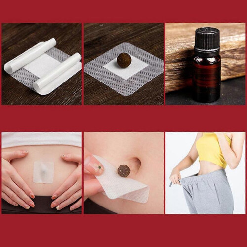 30Pcs/Pack Belly Slim Patch Abdomen Slimming Sticker Natural Moxibustion Patch 1