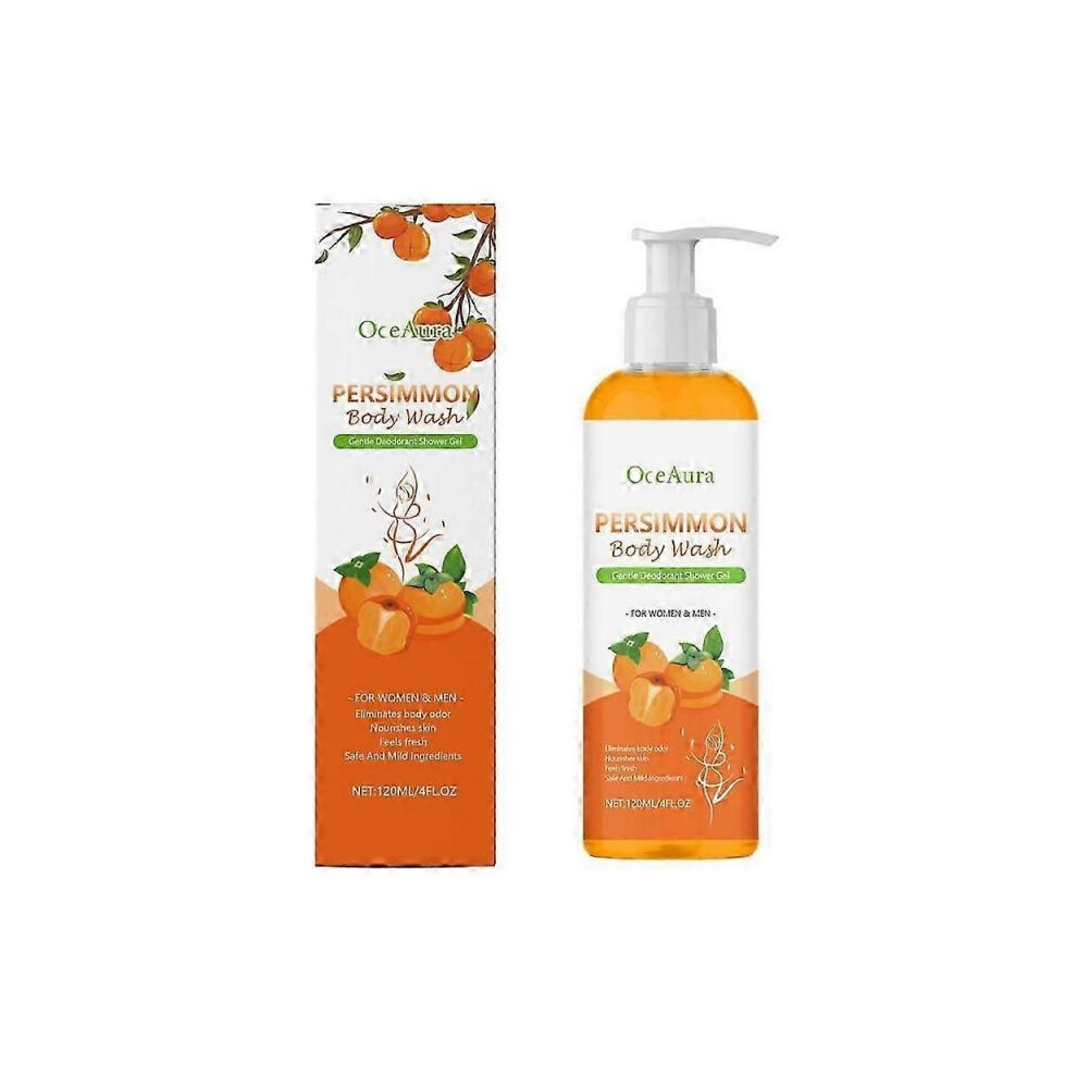 (1pc) Persimmon Body Wash for Body Odor Control, Purifying Deodorizing, Eliminating Body Odor Underarms