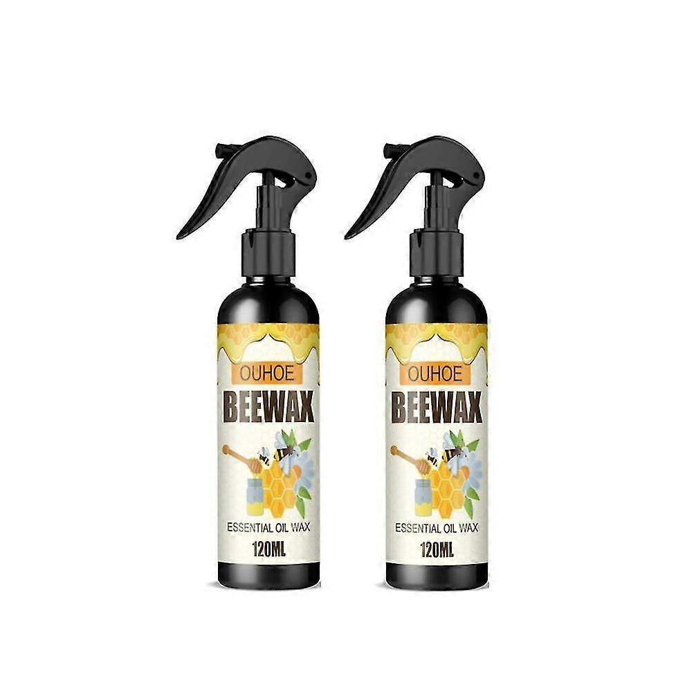 (2pcs) 1/2/3Pcs 120ML Natural Micro-Molecularized Beeswax Spray Furniture Polish Cleaner
