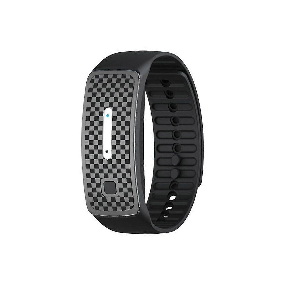 (black) Ultrasonic Mosquito Repellent Electronic Bracelet USB Rechargeable Outdoor Anti Mosquito Killer Pest Insect Bugs Control Wrist
