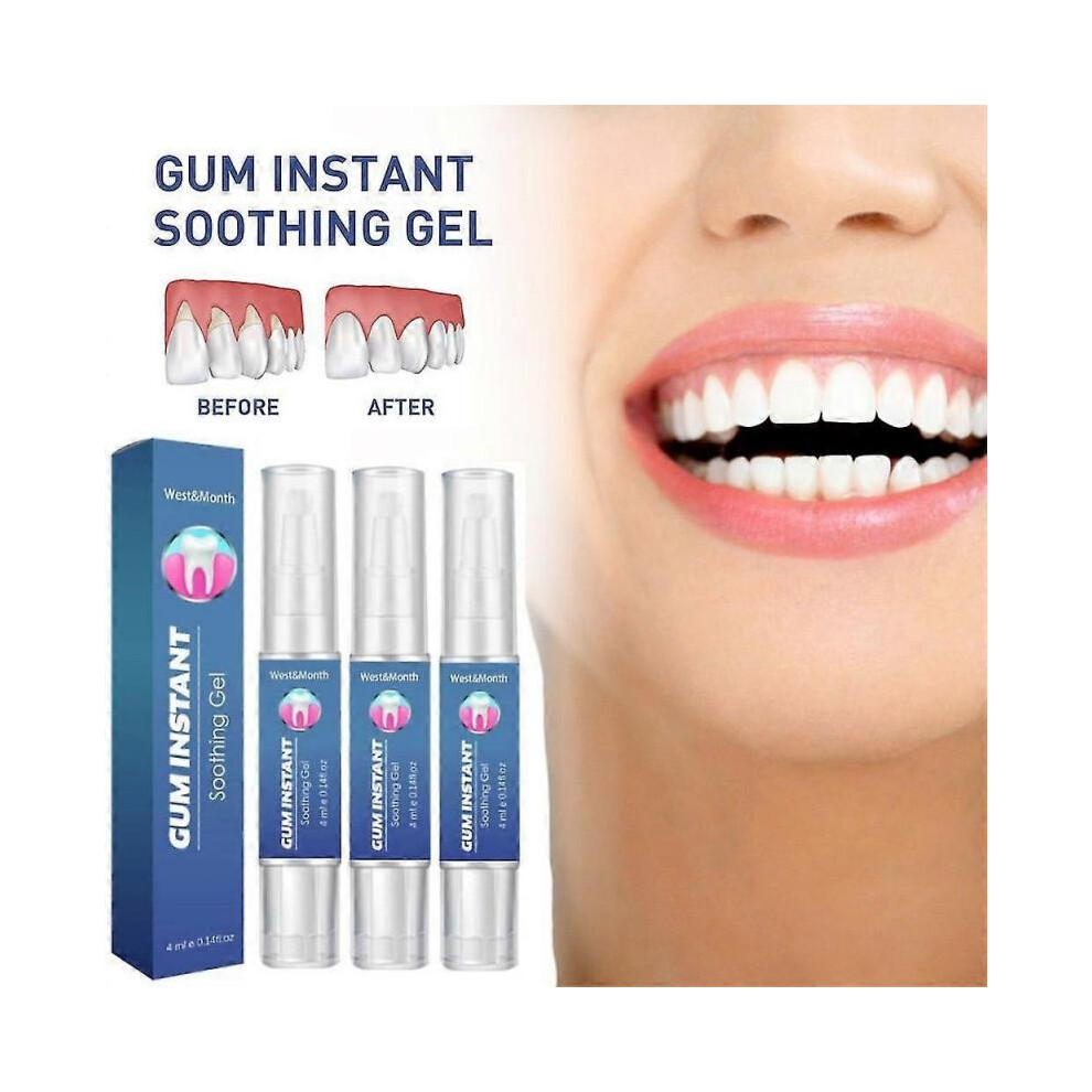 3Pcs DentiZen Gum Therapy Gel Gum Instant Soothing Gels for Sensitive Teeth Pen 4ml