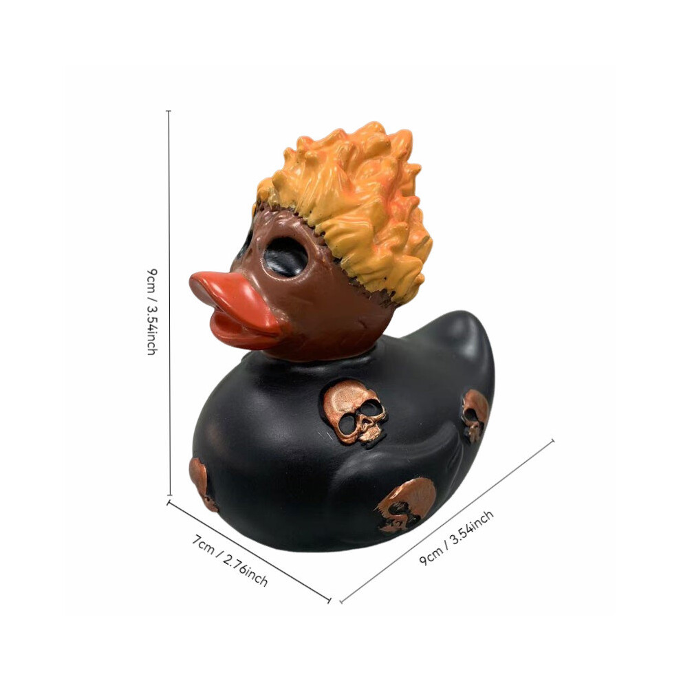 Décoration canard en résine Halloween bain de feu canard maison jardin décoration cadeau jouet