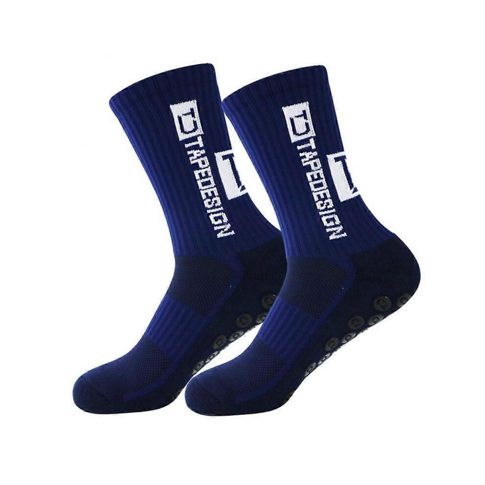 (38-45, Navy blue) TapeDesign Grip Socks