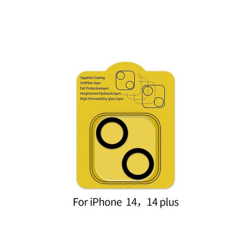 (ip14 or 14plus) Camera Lens For iPhone 14 13 12 11 Pro Max Case Protector Tempered Glass Cover