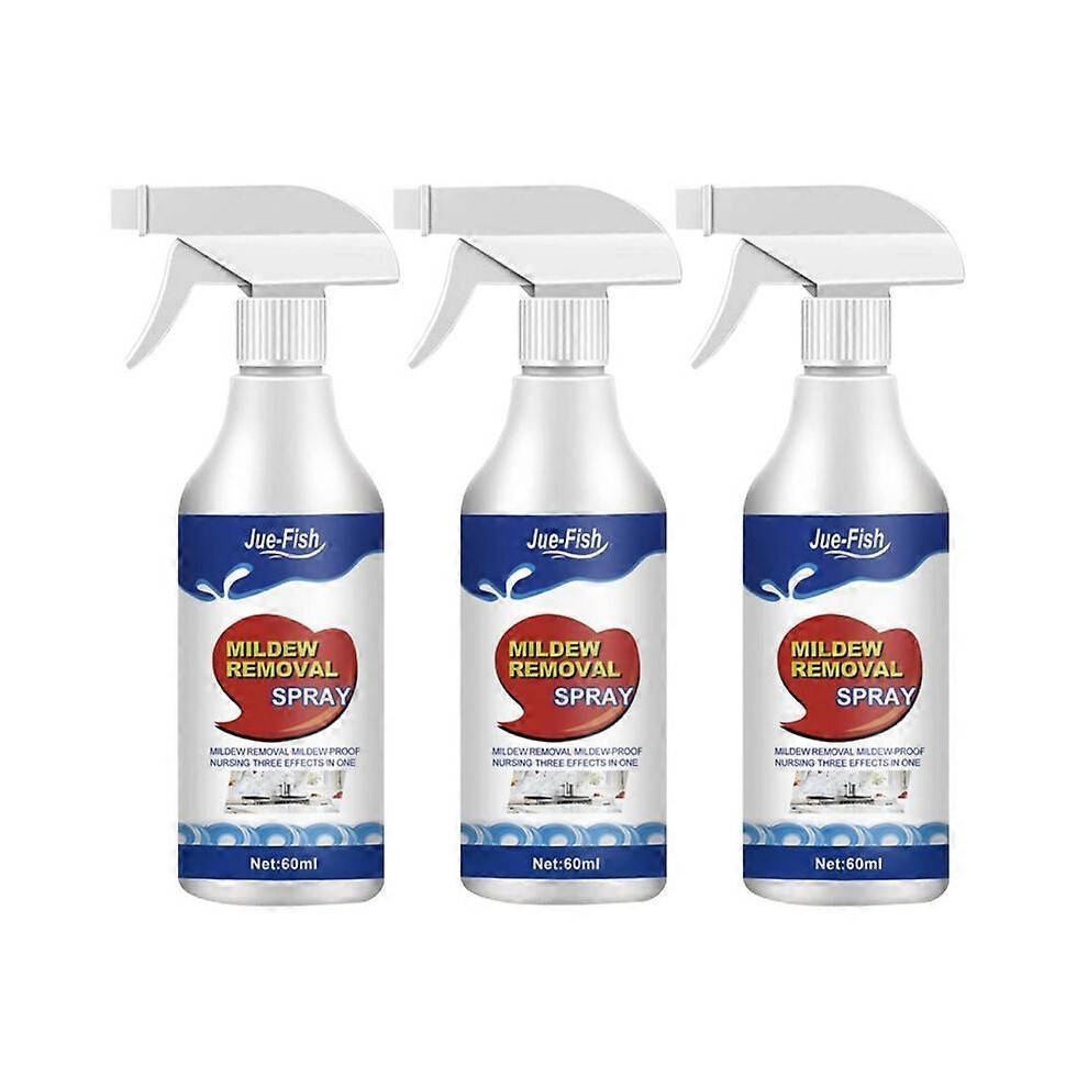 3Pcs Anti-mildew Cleaning Spray Active Mildew Mould Removal Foam Spray Multi-functional Cleaner Wall Tile Refrigerator Household Seal