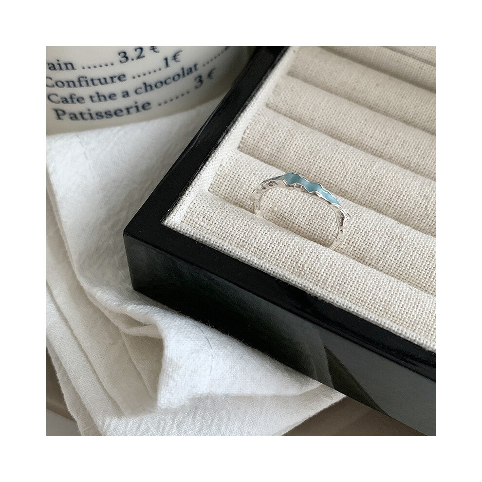 (J4107)Bague chic S925 argent nœud et coeur perle pour femme accessoire de mode haut de gamme