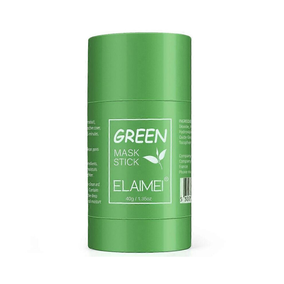ELAIMEI Green Tea Solid Mask Oil Control Deep Cleansing Blackhead Smearing Mask