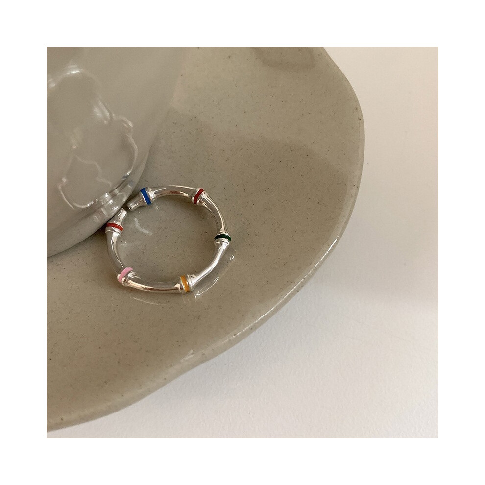 (J3893)Bague chic S925 argent nœud et coeur perle pour femme accessoire haut de gamme mode